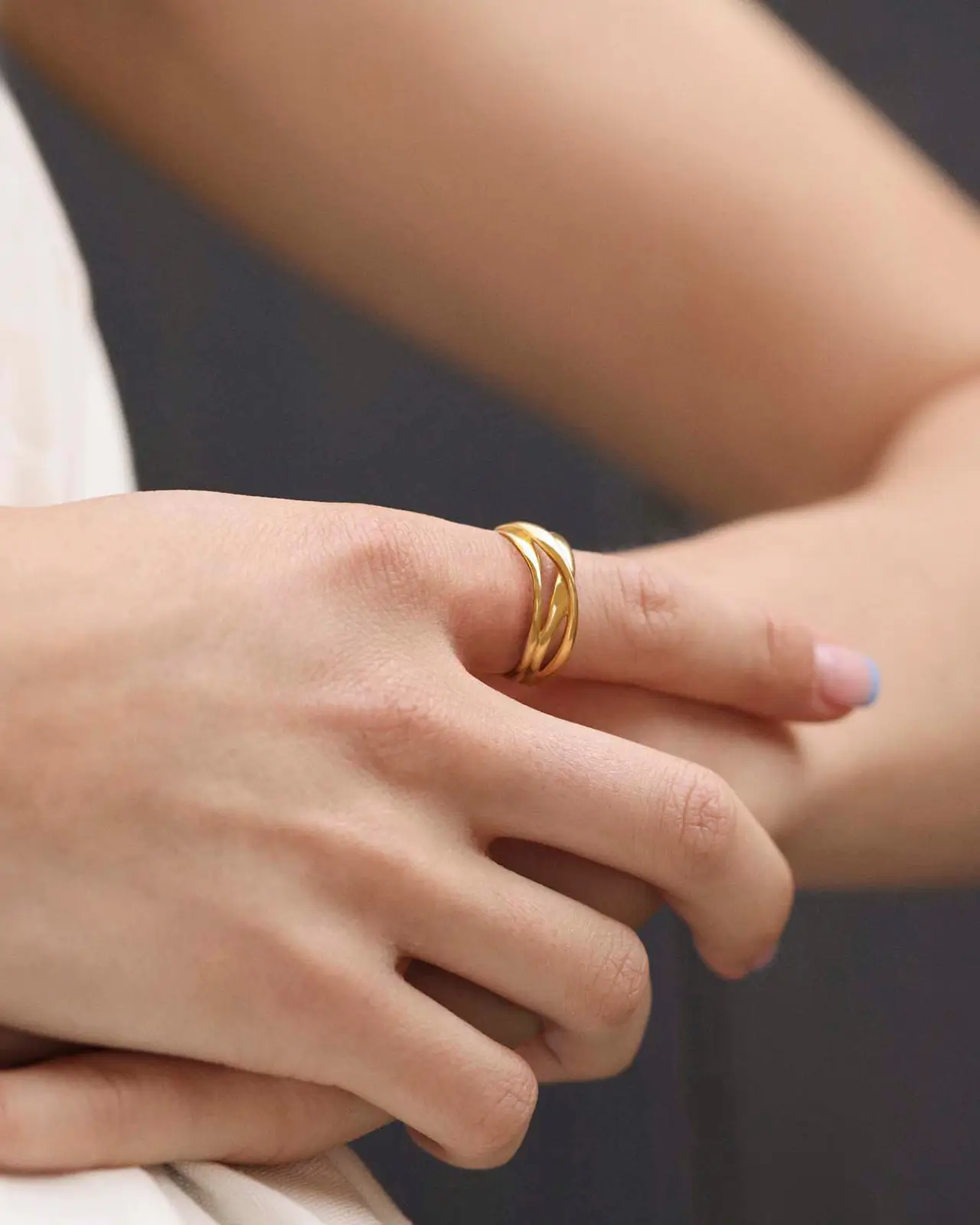 Golden Stack Ring - Image 4