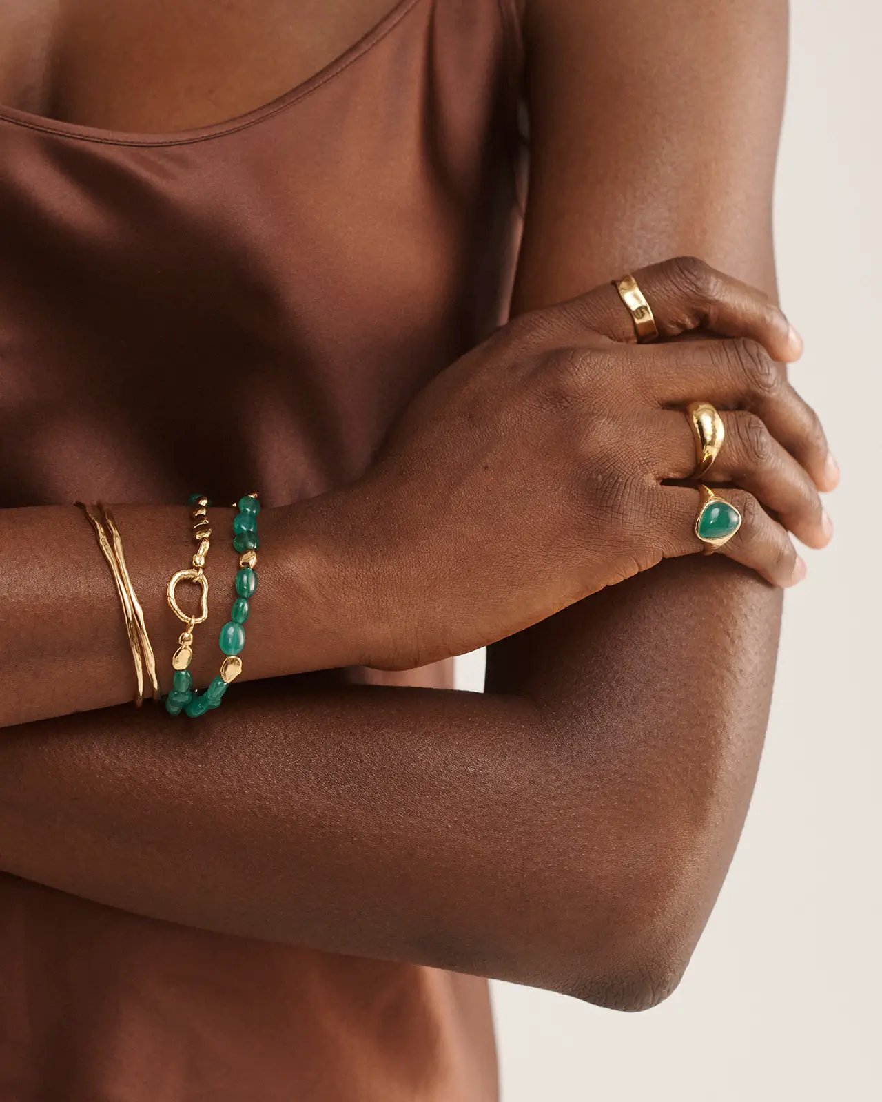 Green Gemstone Bracelet - Image 4