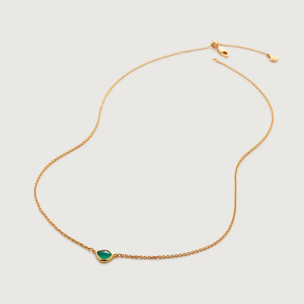 Green Onyx Nugget Necklace - Image 4