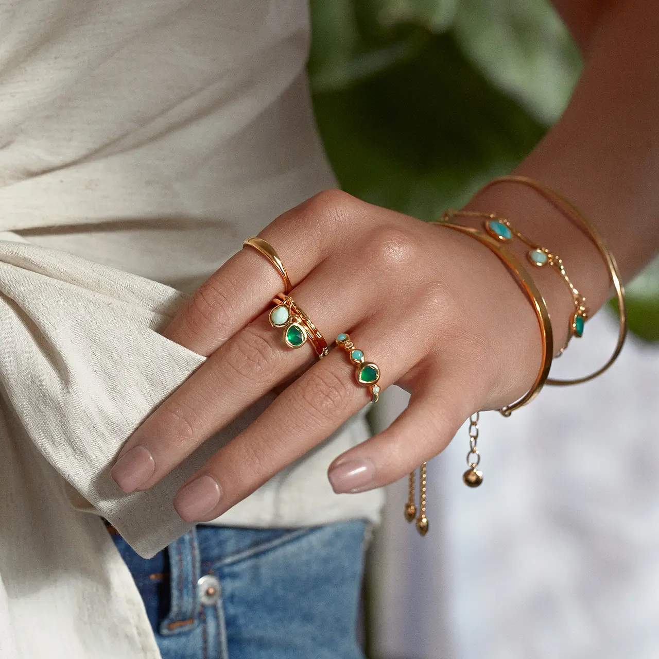 Mix Gems Eternity Ring - Image 4