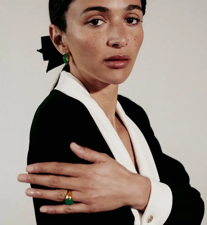 Small Gemstone Earrings - Image 4